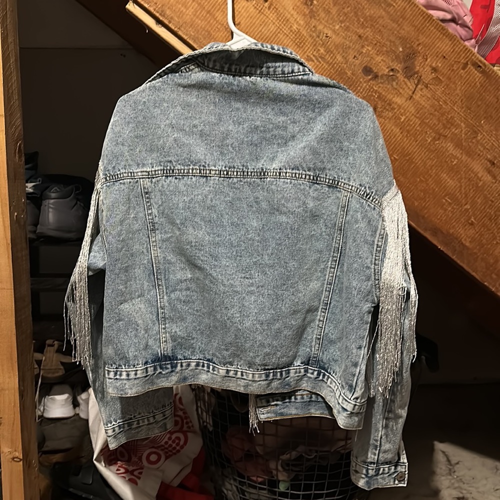 Fringe Denim Jacket - Picture 2 of 4